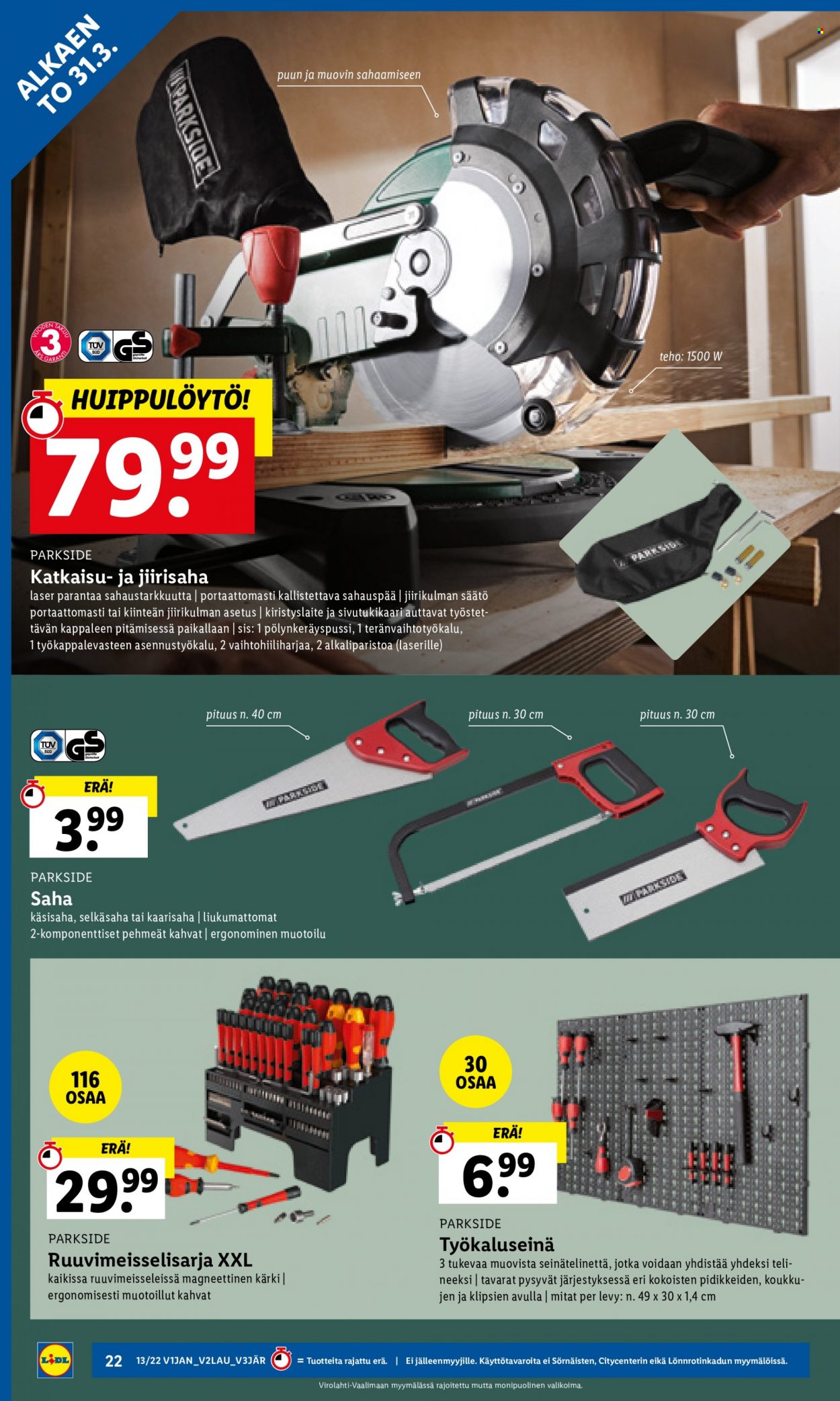 Lidl tarjoukset - 31.03.2022 - 06.04.2022. Sivu 22
