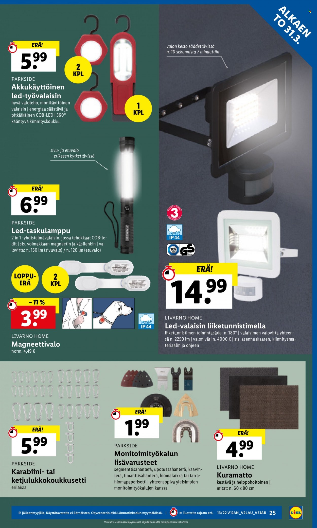 Lidl tarjoukset - 31.03.2022 - 06.04.2022. Sivu 25