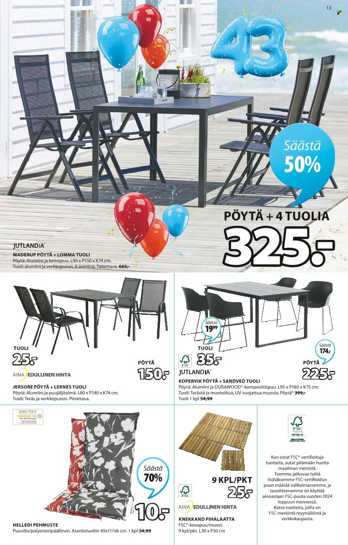 JYSK tarjoukset - 28.03.2022 - 03.04.2022. Sivu 13