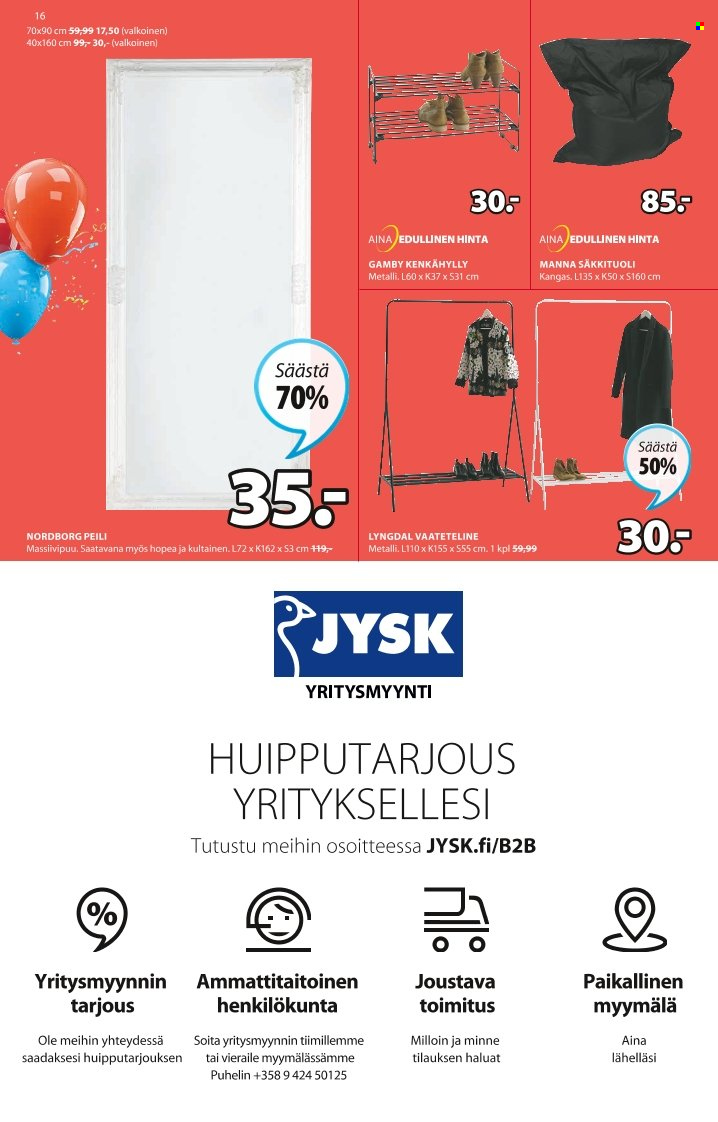 JYSK tarjoukset - 28.03.2022 - 03.04.2022. Sivu 16
