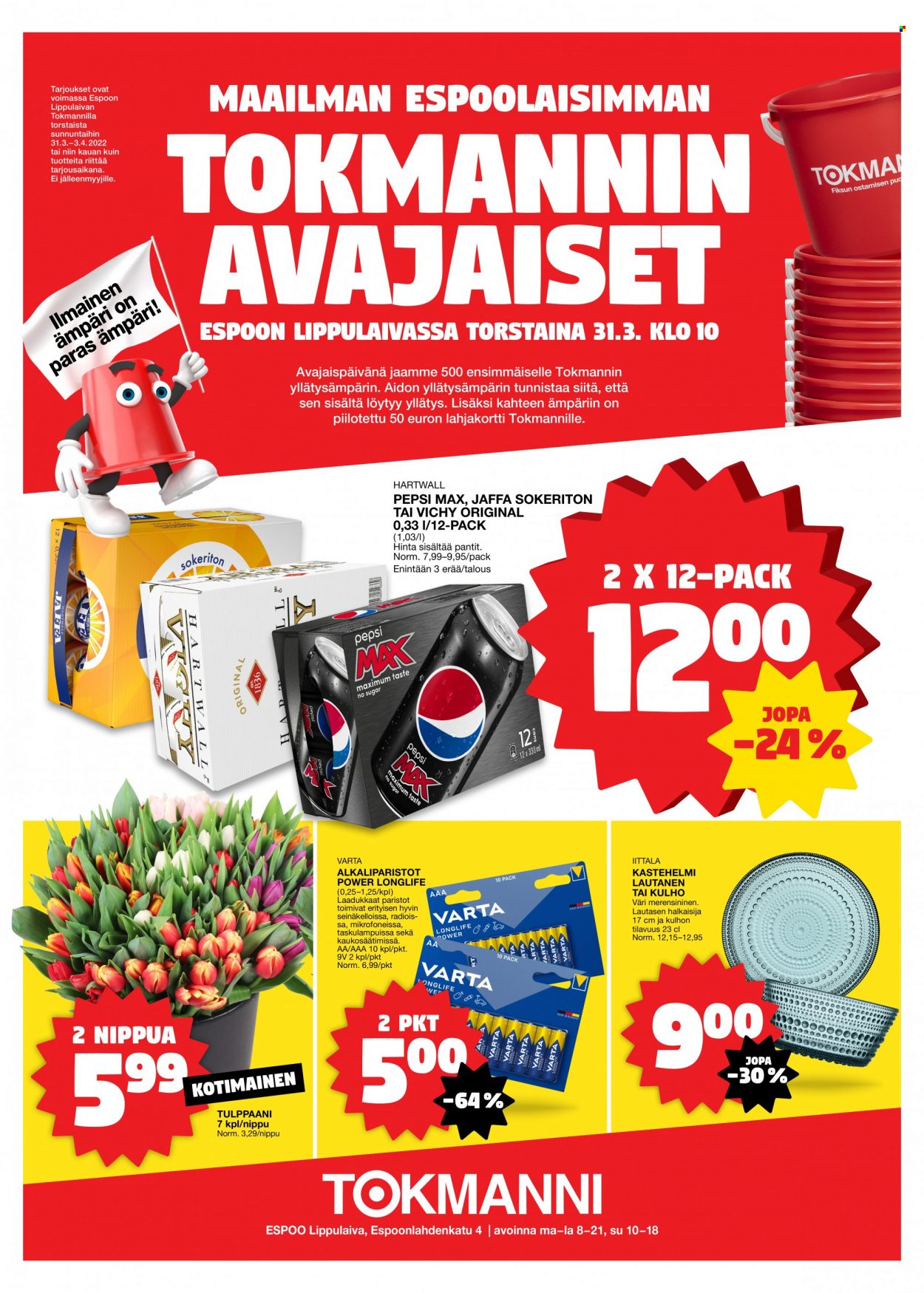 Tokmanni tarjoukset - 28.03.2022 - 03.04.2022. Sivu 1