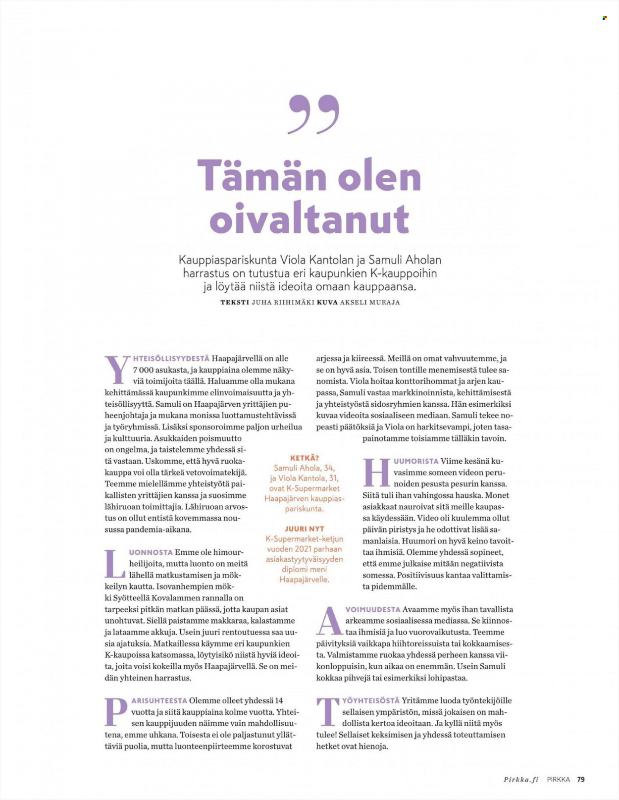 K-citymarket tarjoukset - 30.03.2022 - 30.04.2022. Sivu 79