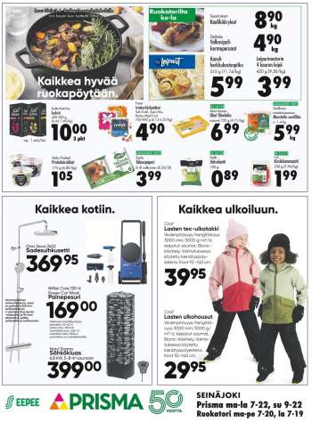 Prisma tarjoukset  - 30.03.2022 - 03.04.2022.