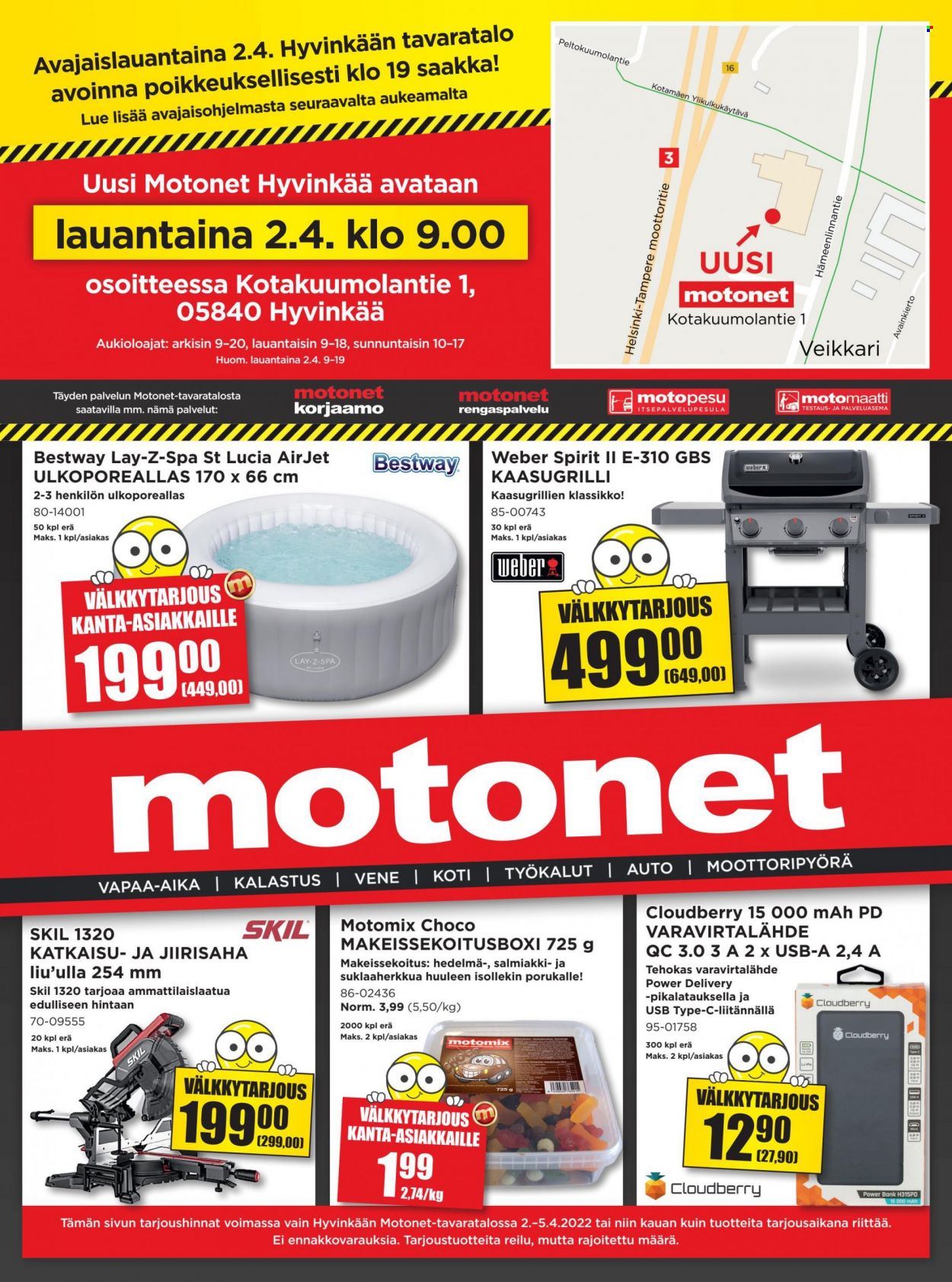 Motonet tarjoukset - 02.04.2022 - 05.04.2022. Sivu 1