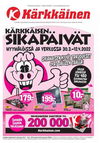 Kärkkäinen tarjoukset  - 30.03.2022 - 12.04.2022.