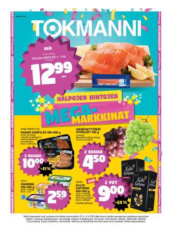 Tokmanni tarjoukset  - 31.03.2022 - 03.04.2022.