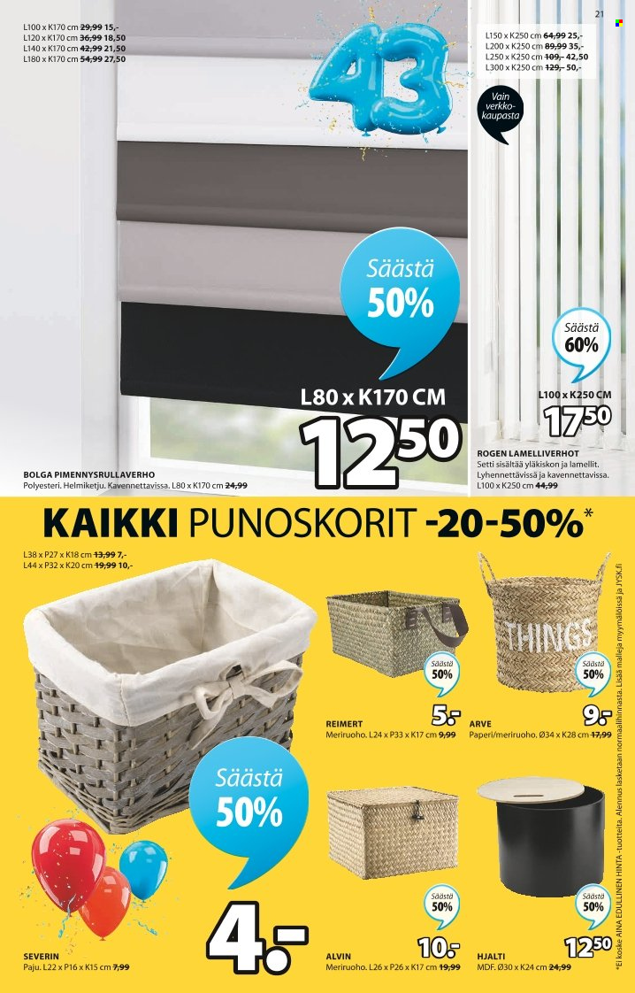 JYSK tarjoukset - 04.04.2022 - 17.04.2022. Sivu 21