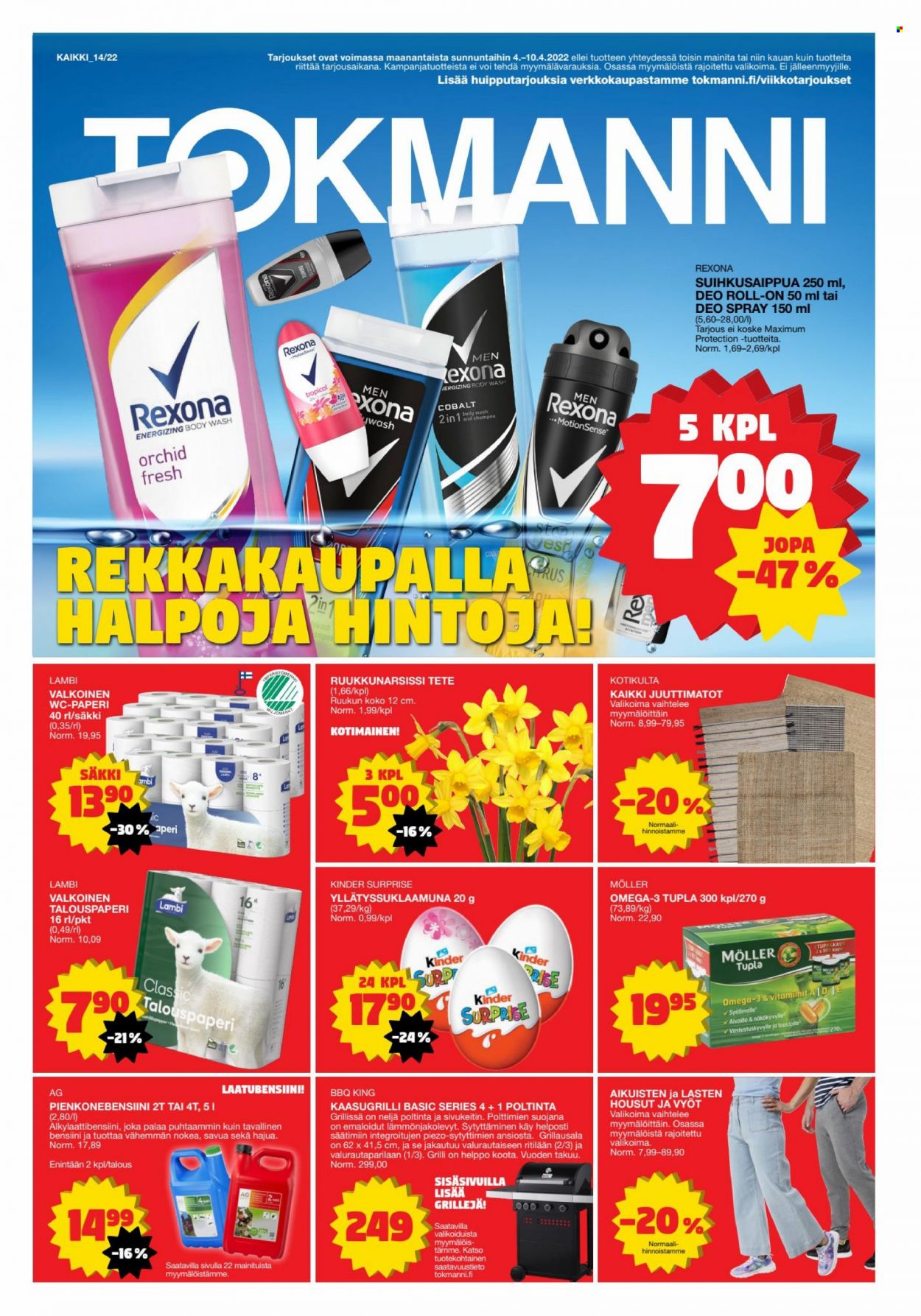 Tokmanni tarjoukset - 04.04.2022 - 10.04.2022. Sivu 1