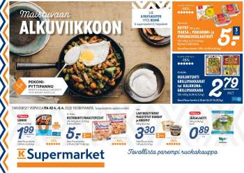 K-Supermarket tarjoukset  - 04.04.2022 - 06.04.2022.