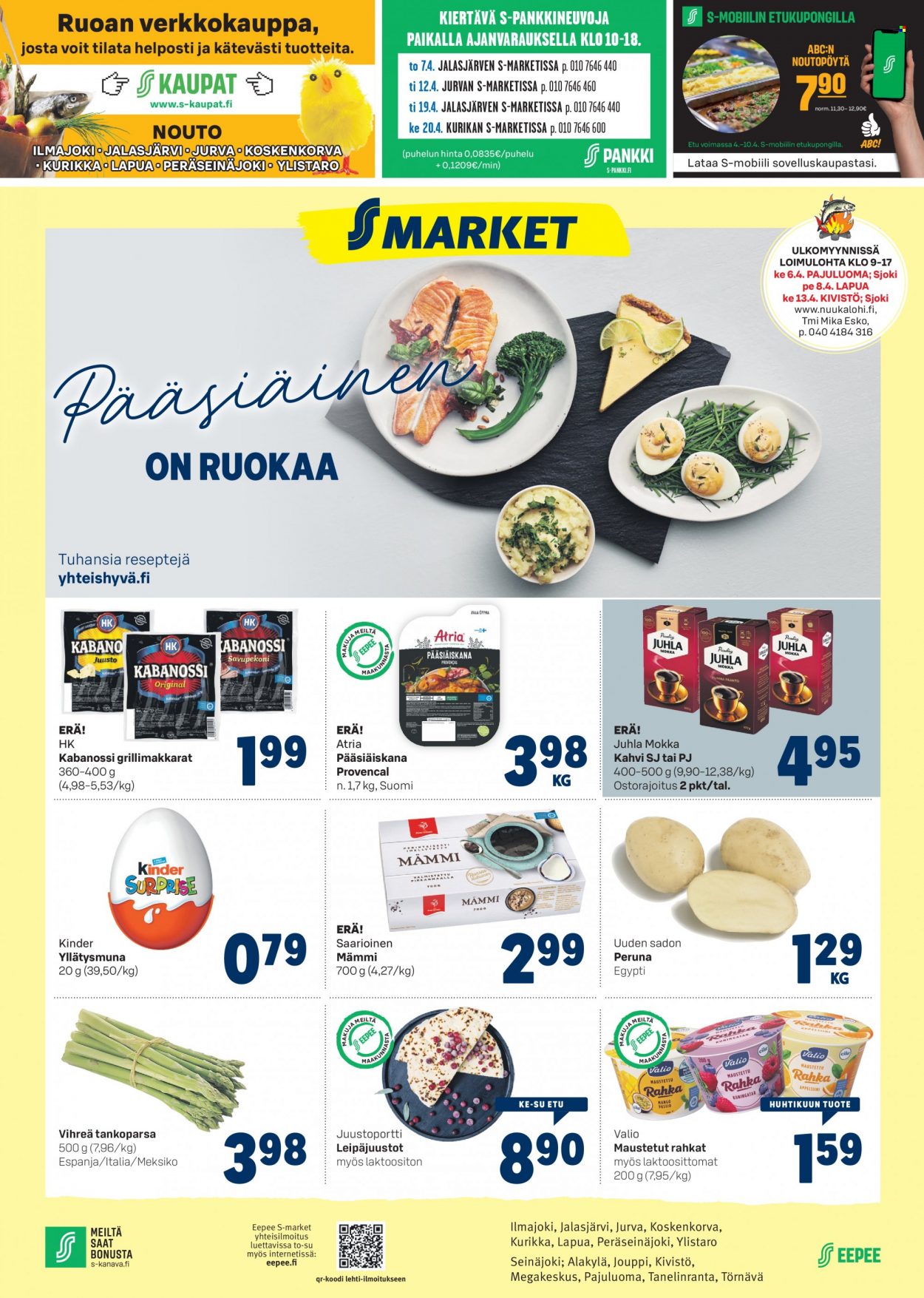 S-market tarjoukset - 06.04.2022 - 10.04.2022. Sivu 1