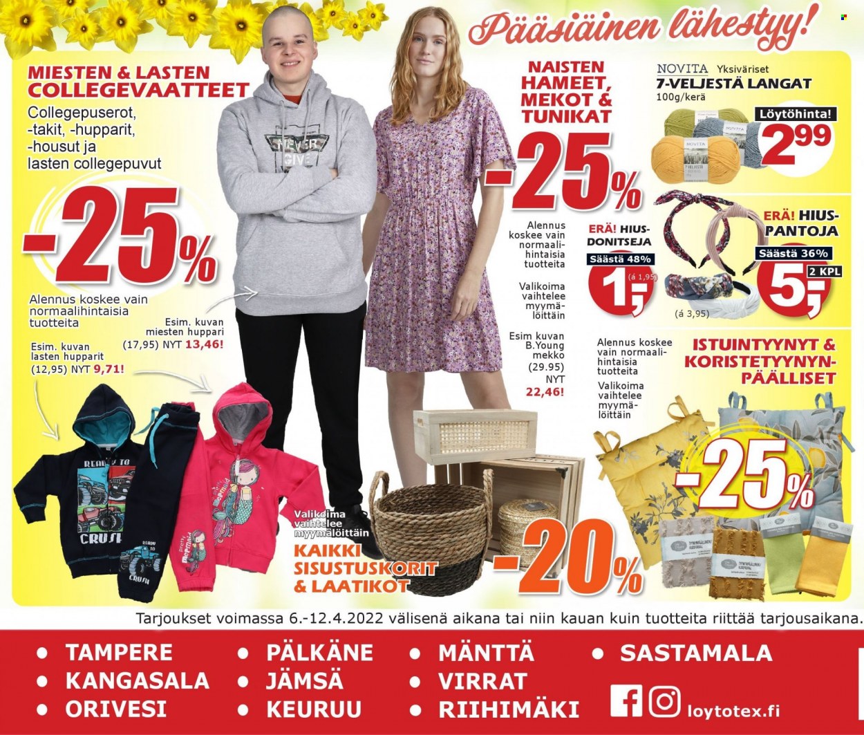 Löytötex tarjoukset - 06.04.2022 - 12.04.2022. Sivu 1