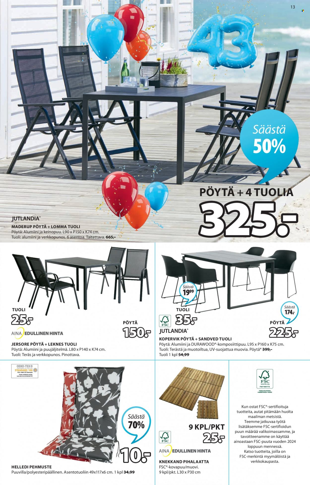JYSK tarjoukset - 28.03.2022 - 10.04.2022. Sivu 13
