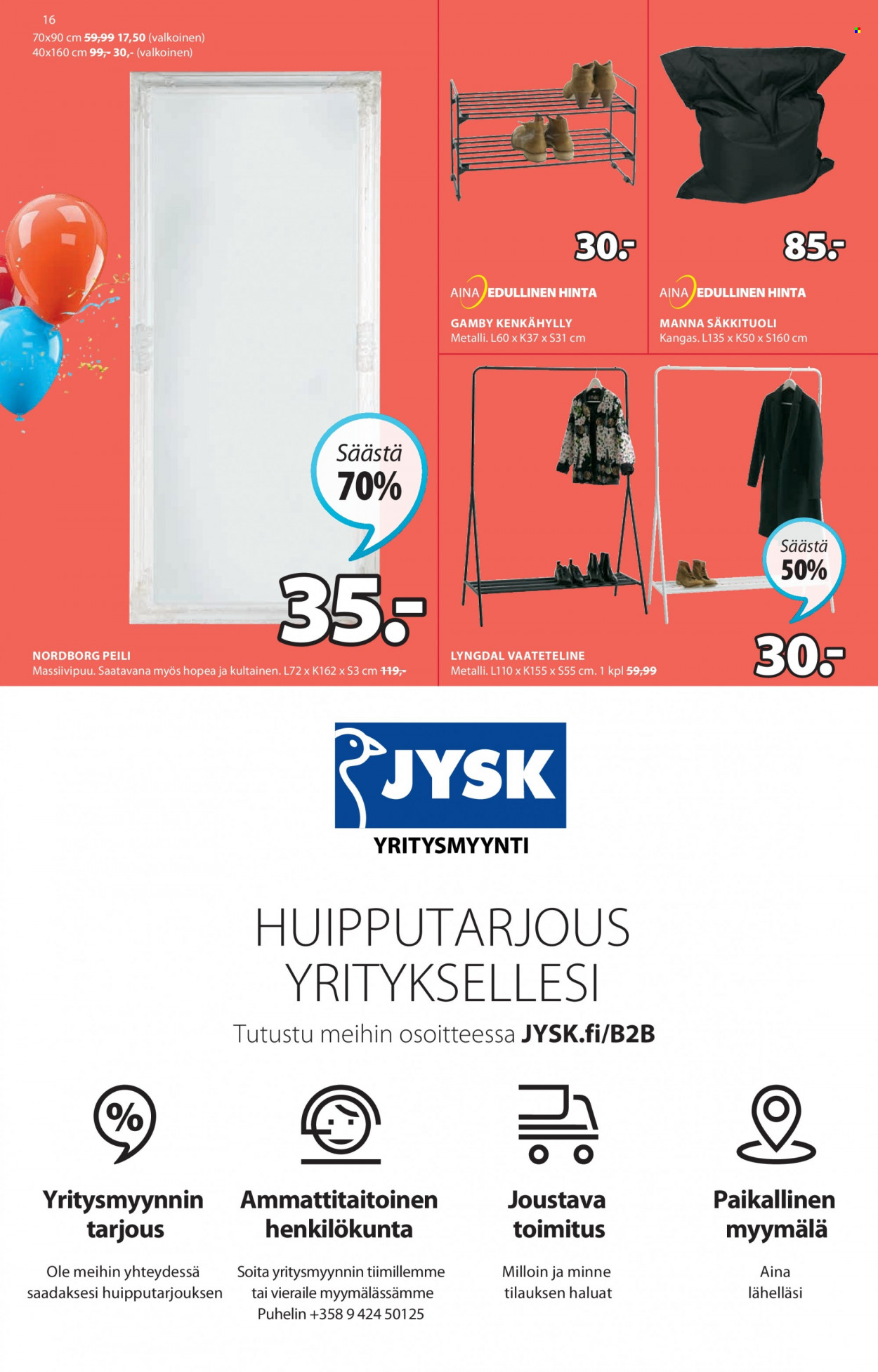 JYSK tarjoukset - 28.03.2022 - 10.04.2022. Sivu 16