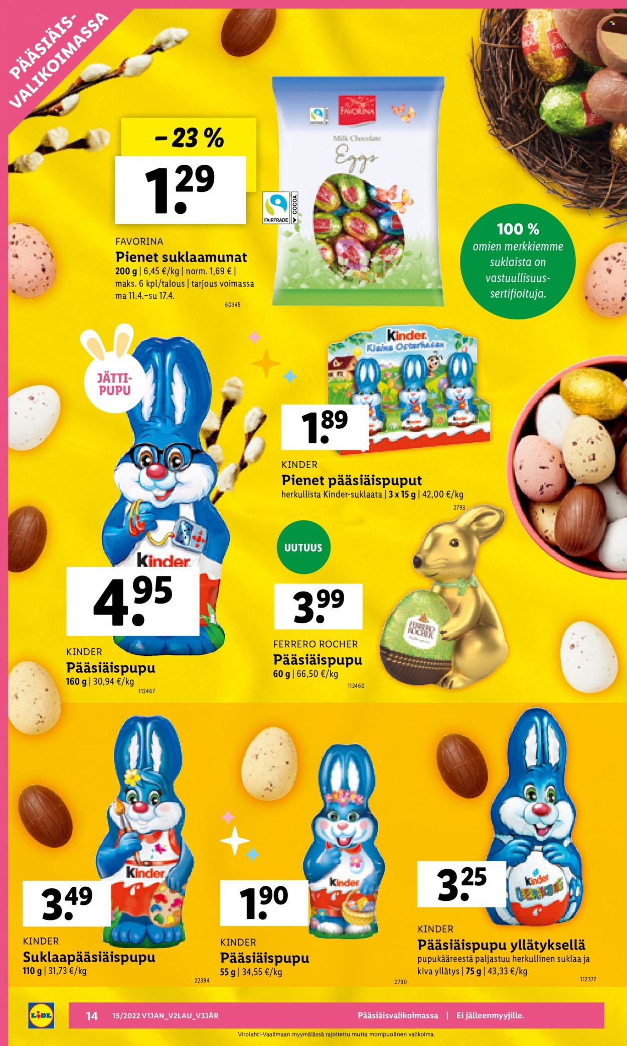 Lidl tarjoukset - 11.04.2022 - 20.04.2022. Sivu 14
