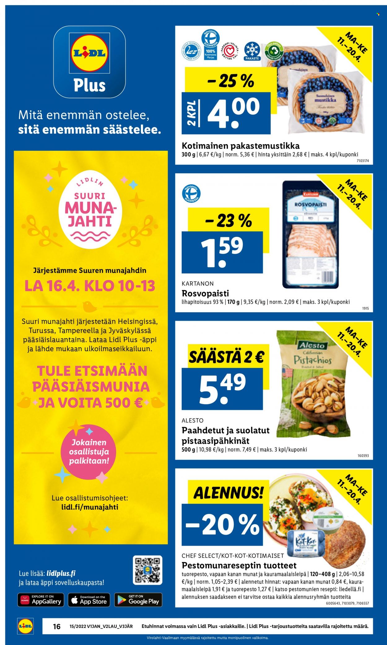 Lidl tarjoukset - 11.04.2022 - 20.04.2022. Sivu 16