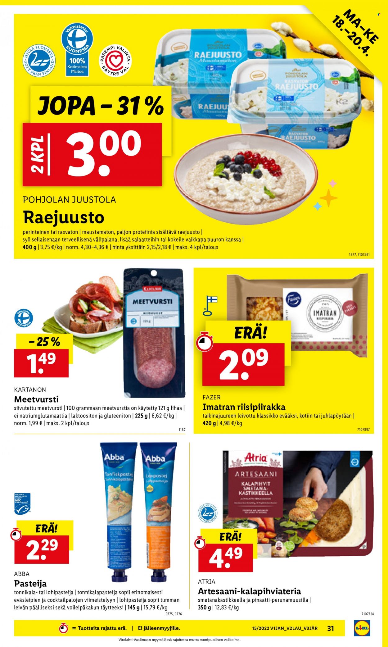 Lidl tarjoukset - 11.04.2022 - 20.04.2022. Sivu 31