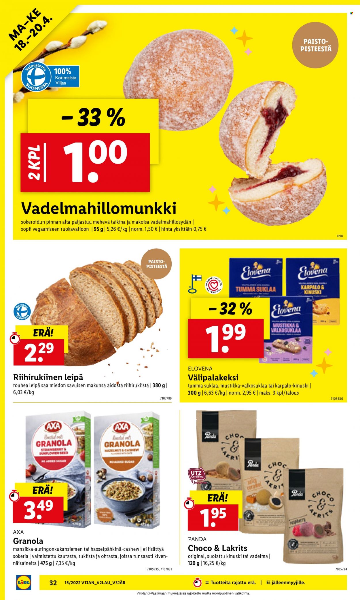 Lidl tarjoukset - 11.04.2022 - 20.04.2022. Sivu 32