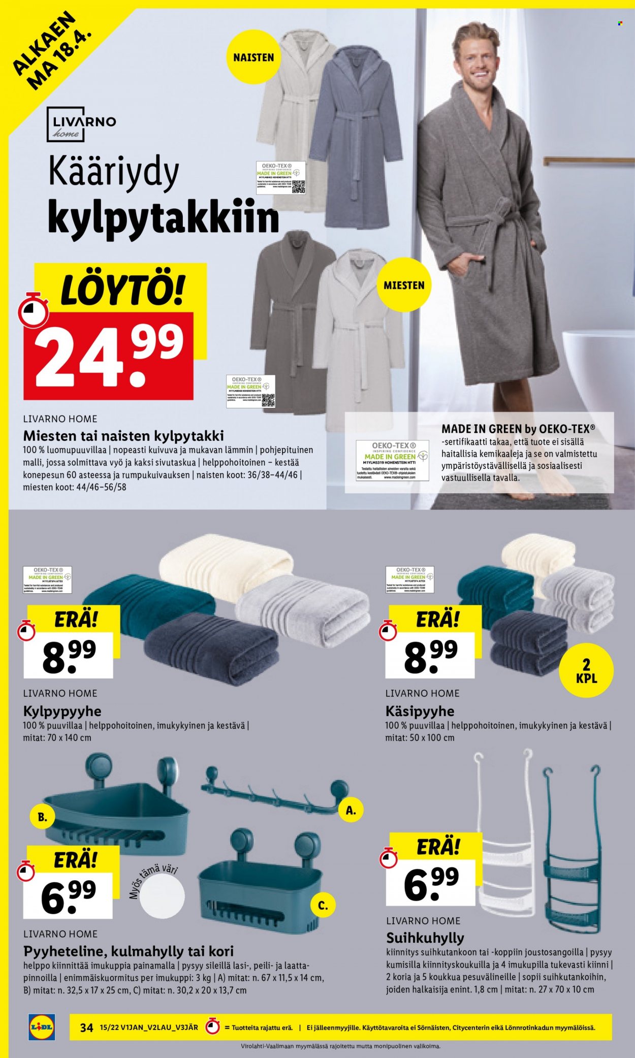 Lidl tarjoukset - 11.04.2022 - 20.04.2022. Sivu 34