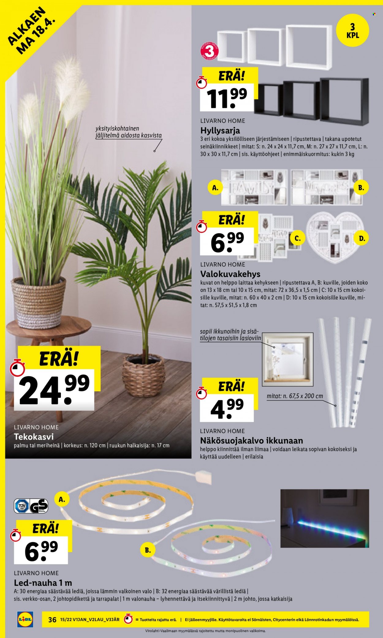 Lidl tarjoukset - 11.04.2022 - 20.04.2022. Sivu 36