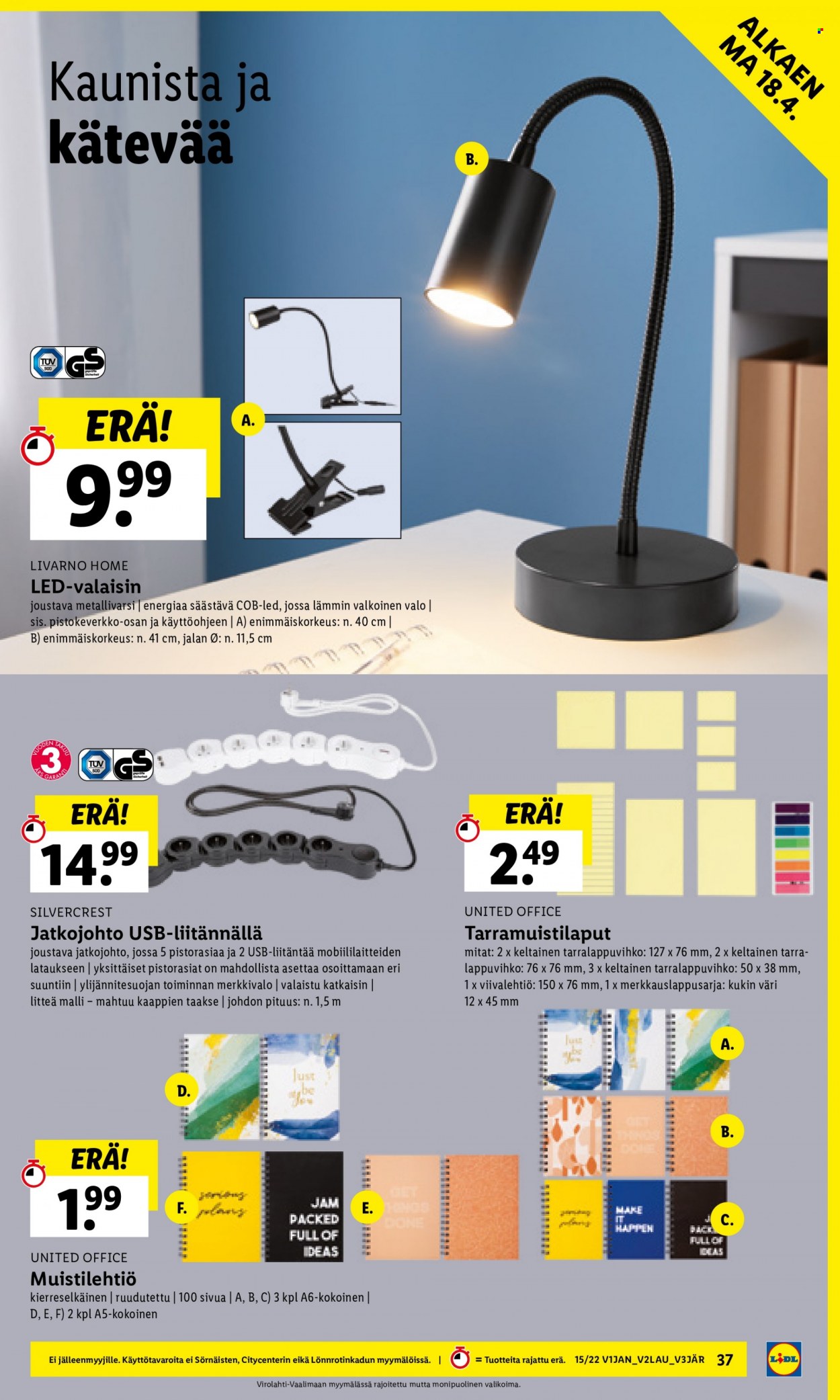 Lidl tarjoukset - 11.04.2022 - 20.04.2022. Sivu 37