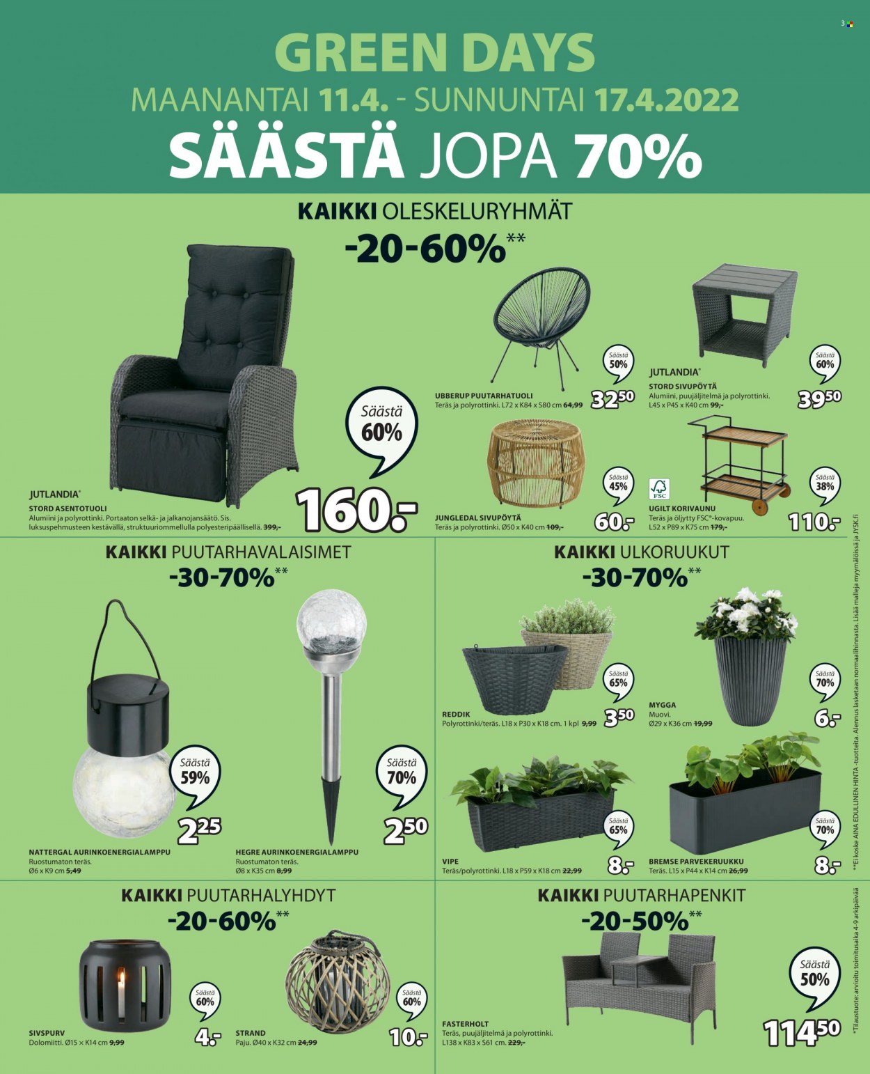 JYSK tarjoukset - 11.04.2022 - 17.04.2022. Sivu 3