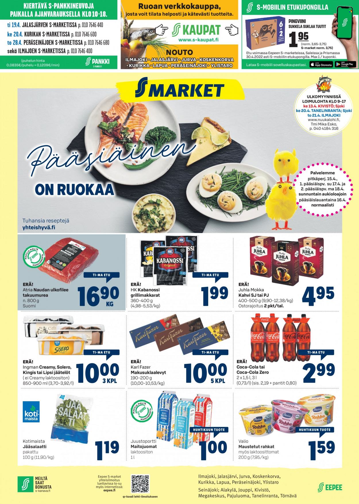 S-market tarjoukset - 12.04.2022 - 18.04.2022. Sivu 1
