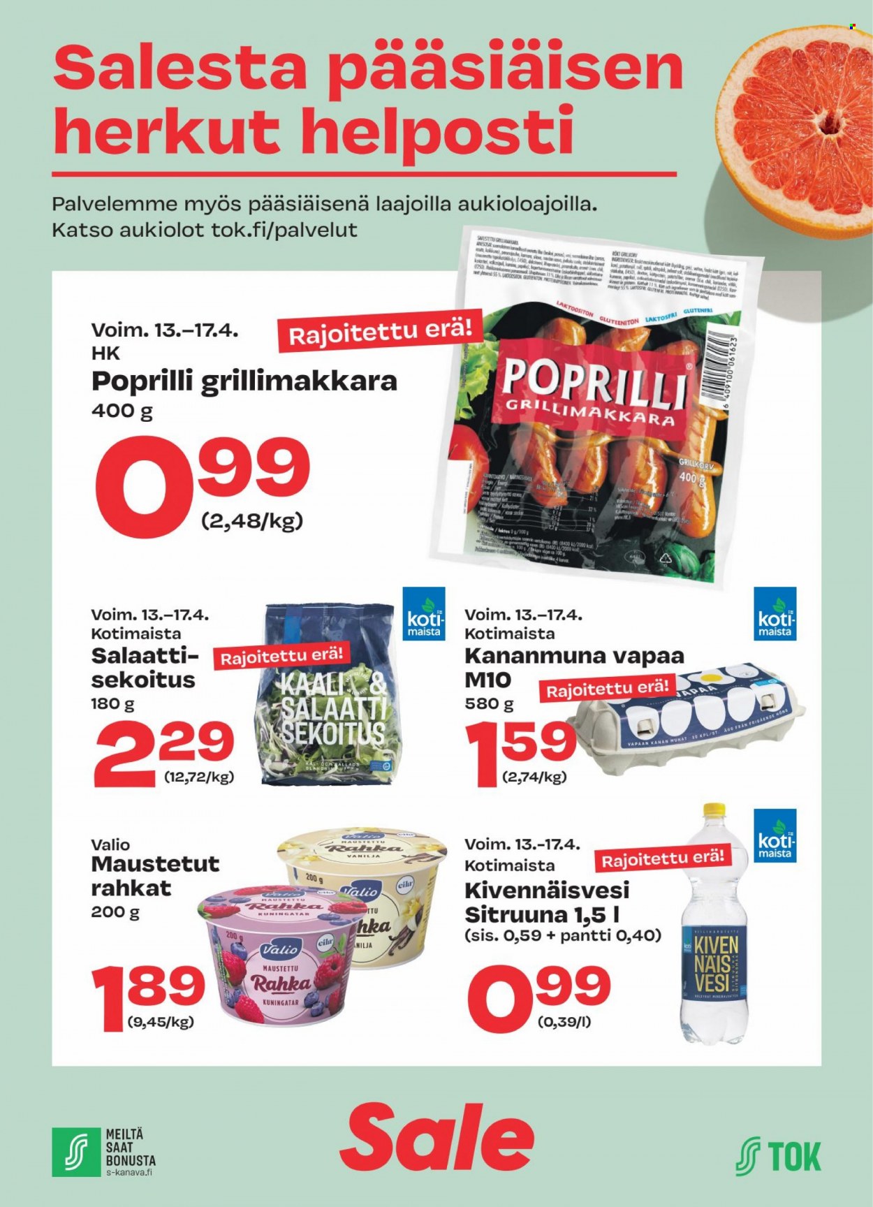 Sale tarjoukset - 13.04.2022 - 17.04.2022. Sivu 1