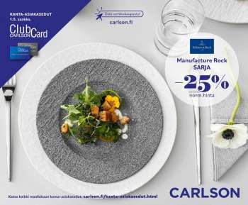 Carlson tarjoukset  - 11.04.2022 - 01.05.2022.
