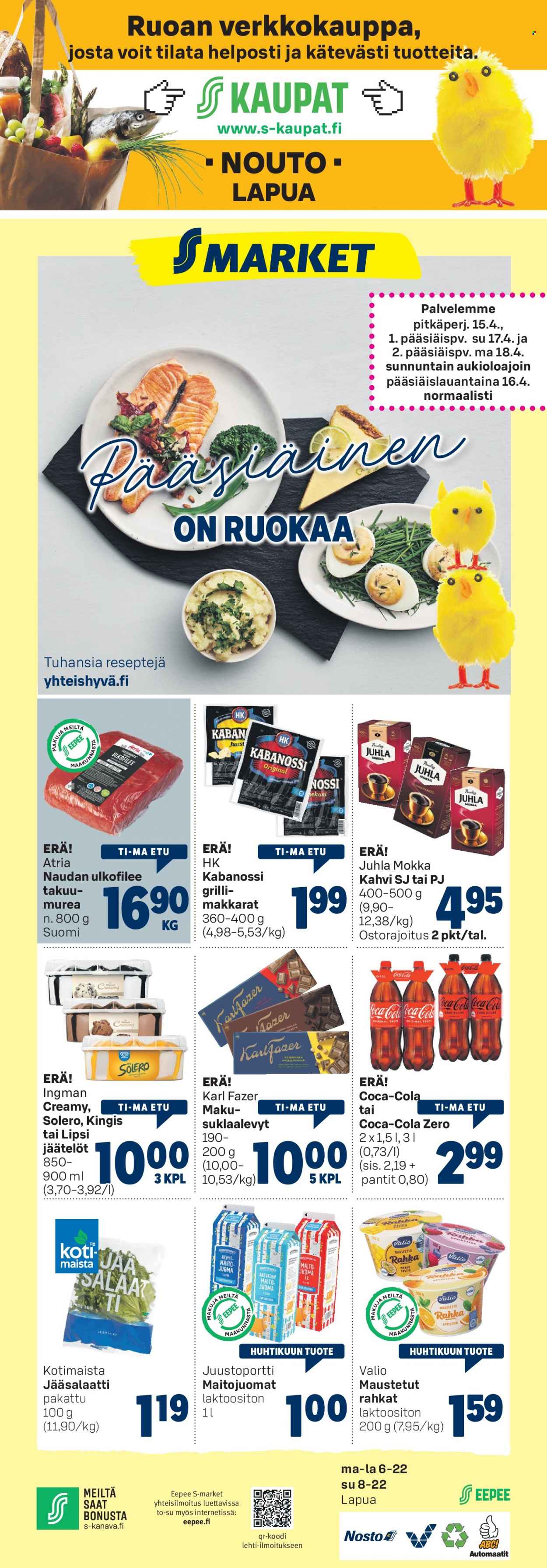 S-market tarjoukset - 15.04.2022 - 18.04.2022. Sivu 1