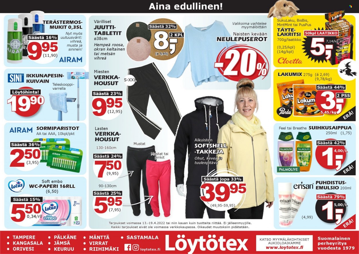 Löytötex tarjoukset - 13.04.2022 - 19.04.2022. Sivu 1