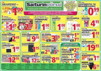 Saiturinpörssi tarjoukset  - 17.04.2022 - 23.04.2022.