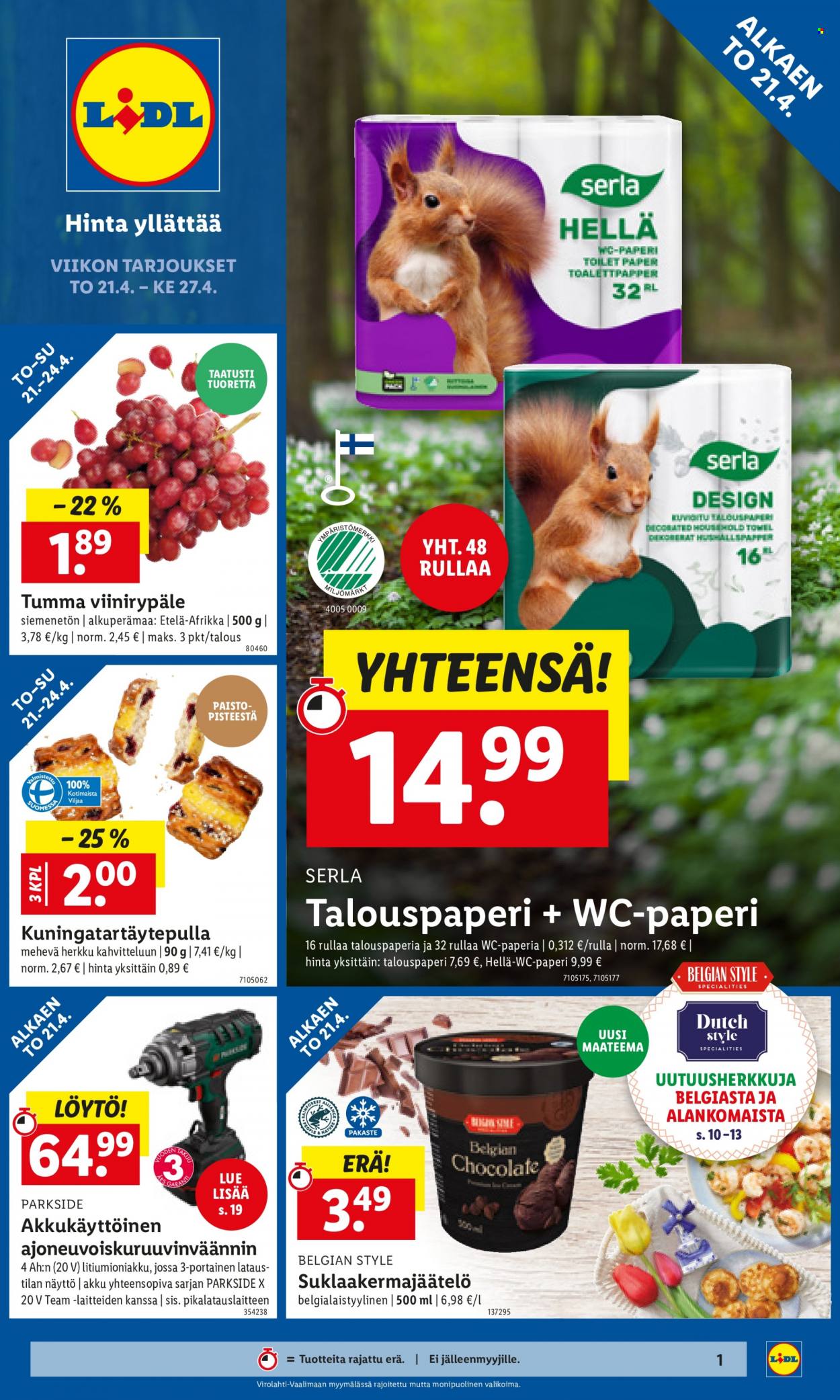 Lidl tarjoukset - 21.04.2022 - 27.04.2022. Sivu 1