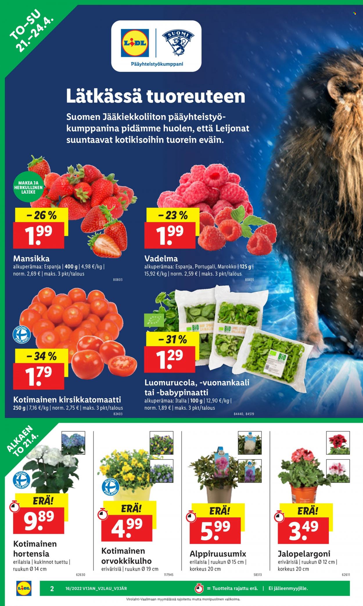Lidl tarjoukset - 21.04.2022 - 27.04.2022. Sivu 2
