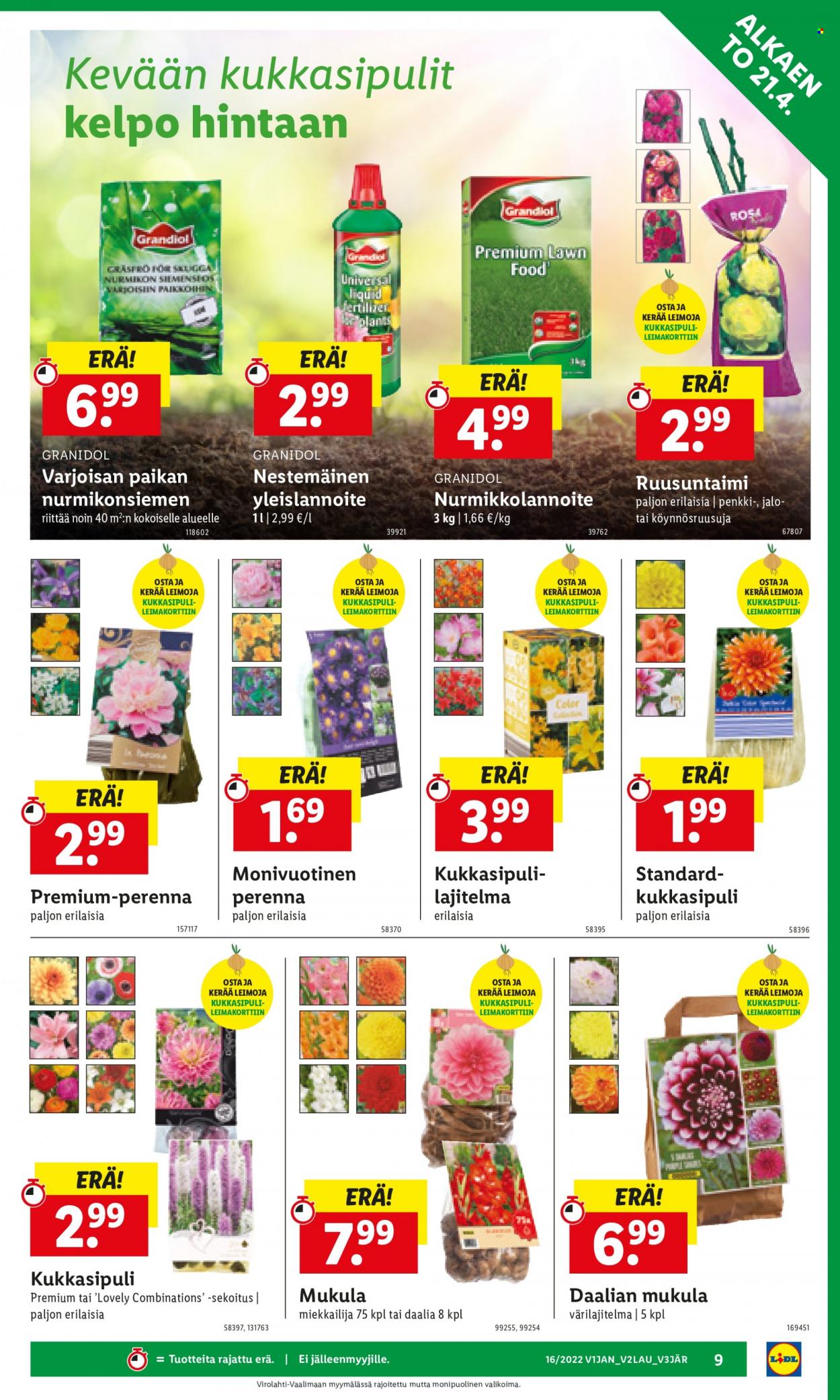 Lidl tarjoukset - 21.04.2022 - 27.04.2022. Sivu 9