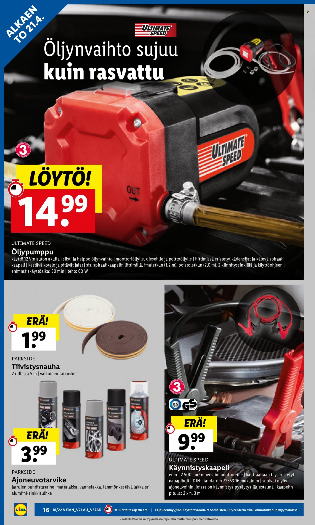 Lidl tarjoukset - 21.04.2022 - 27.04.2022. Sivu 16
