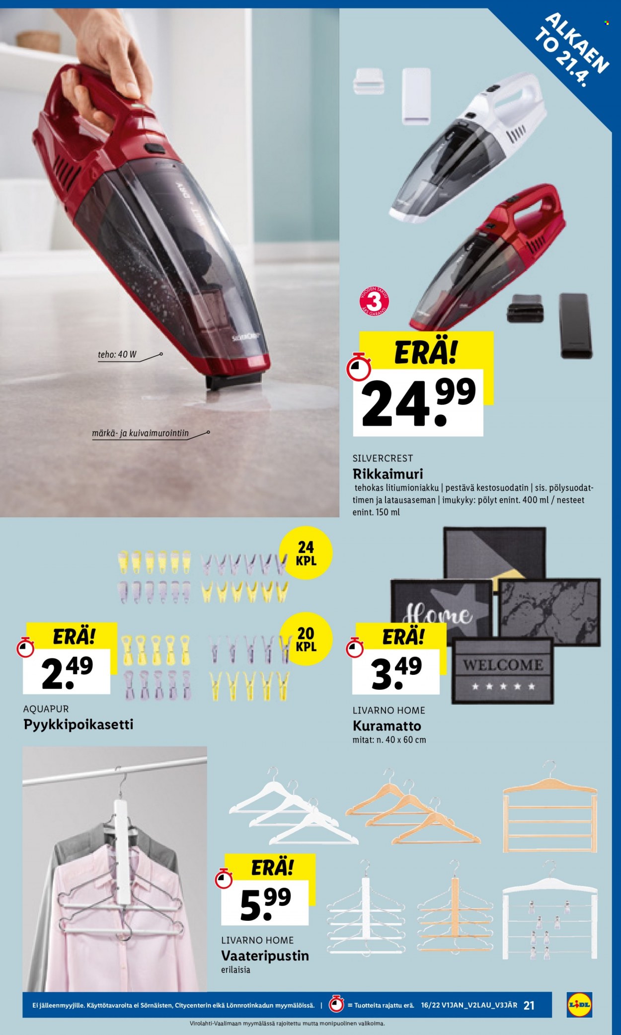 Lidl tarjoukset - 21.04.2022 - 27.04.2022. Sivu 21