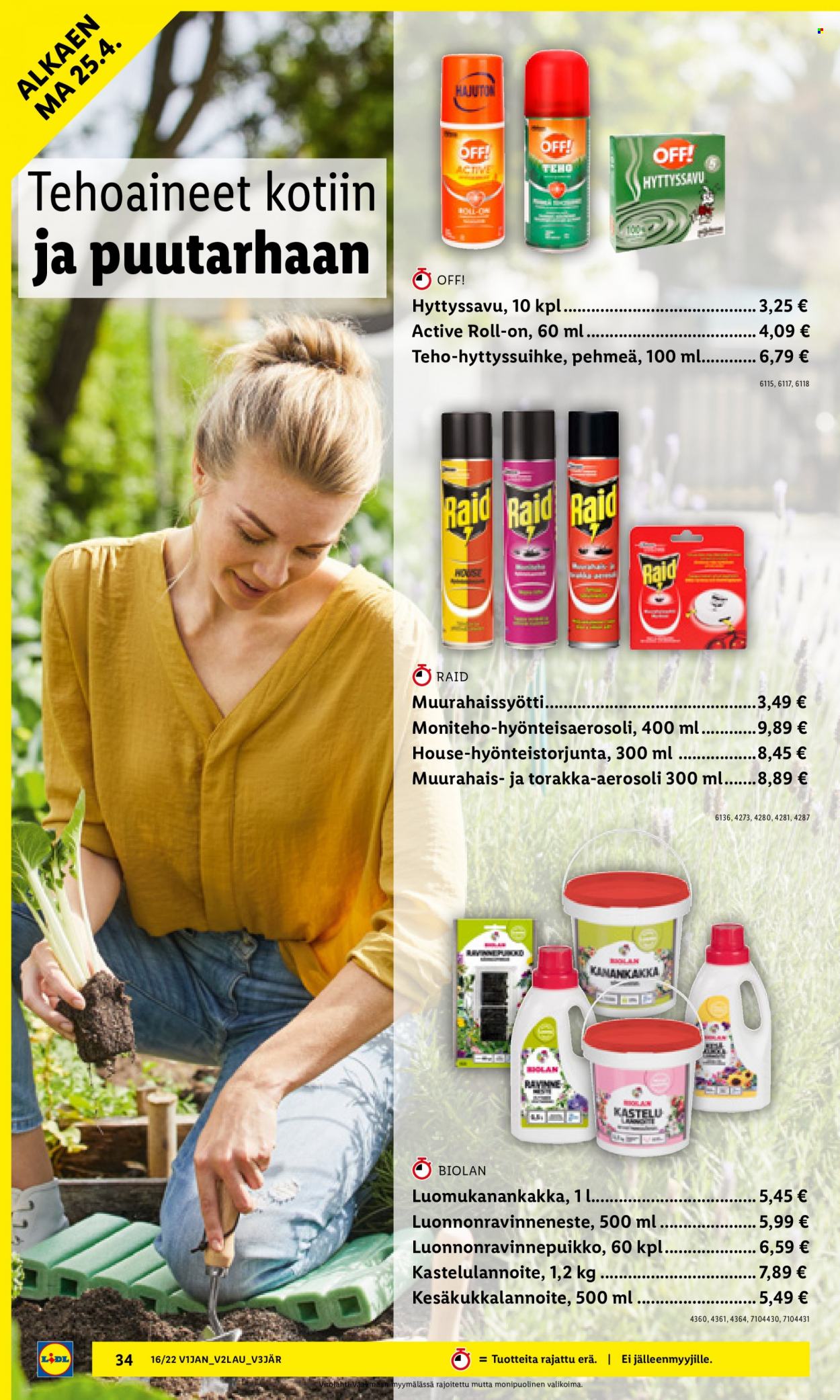 Lidl tarjoukset - 21.04.2022 - 27.04.2022. Sivu 34