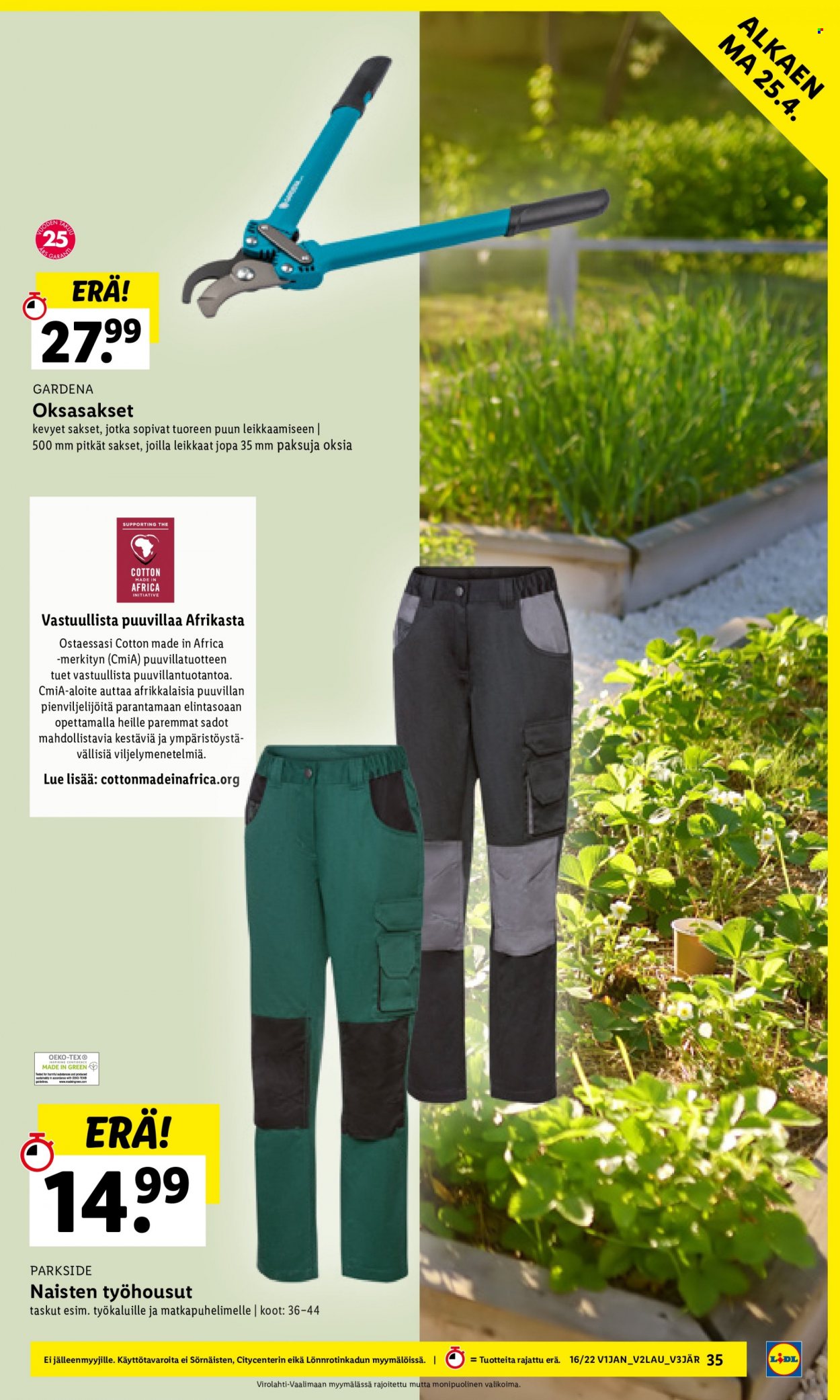 Lidl tarjoukset - 21.04.2022 - 27.04.2022. Sivu 35