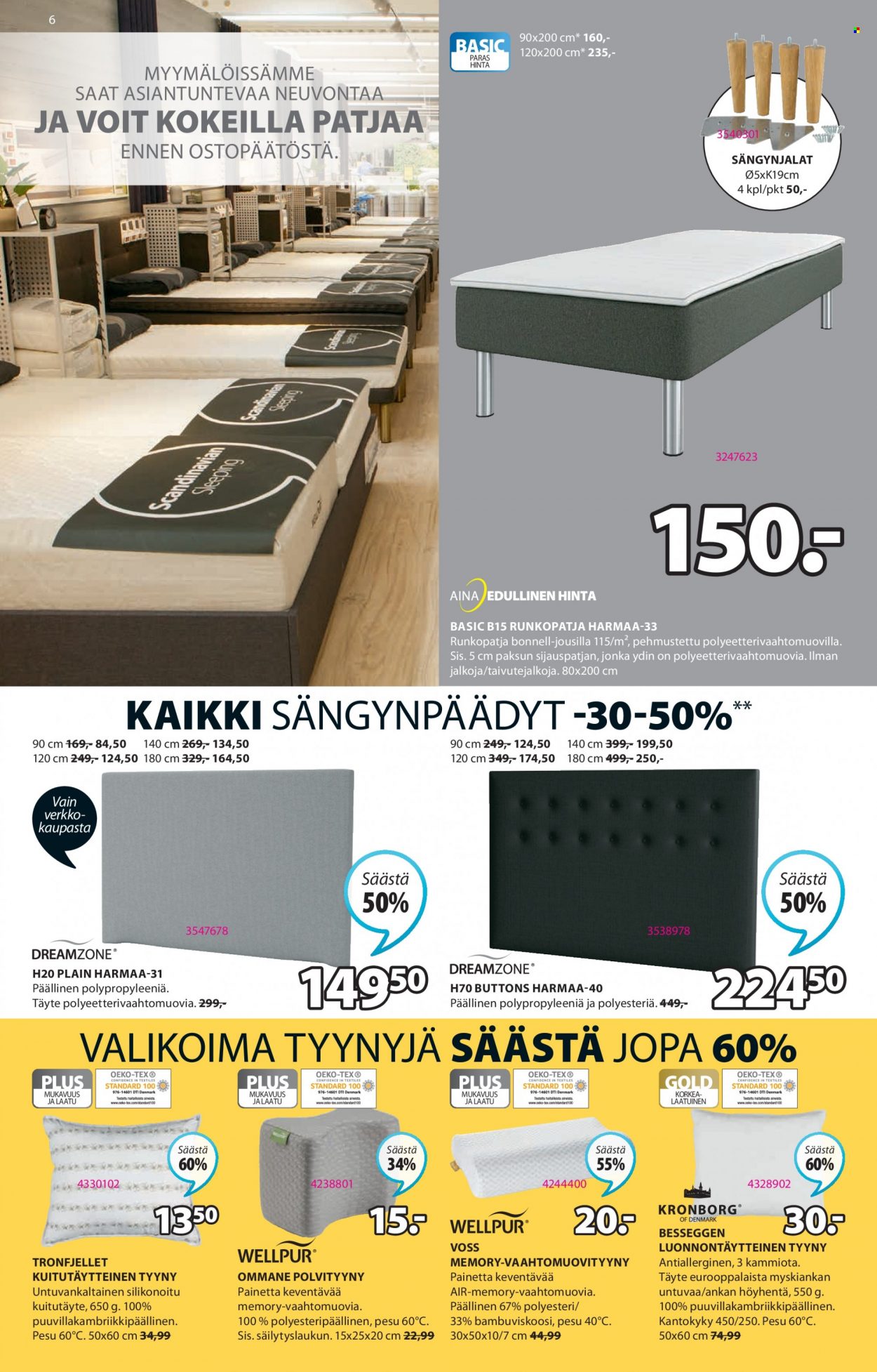 JYSK tarjoukset - 18.04.2022 - 24.04.2022. Sivu 6