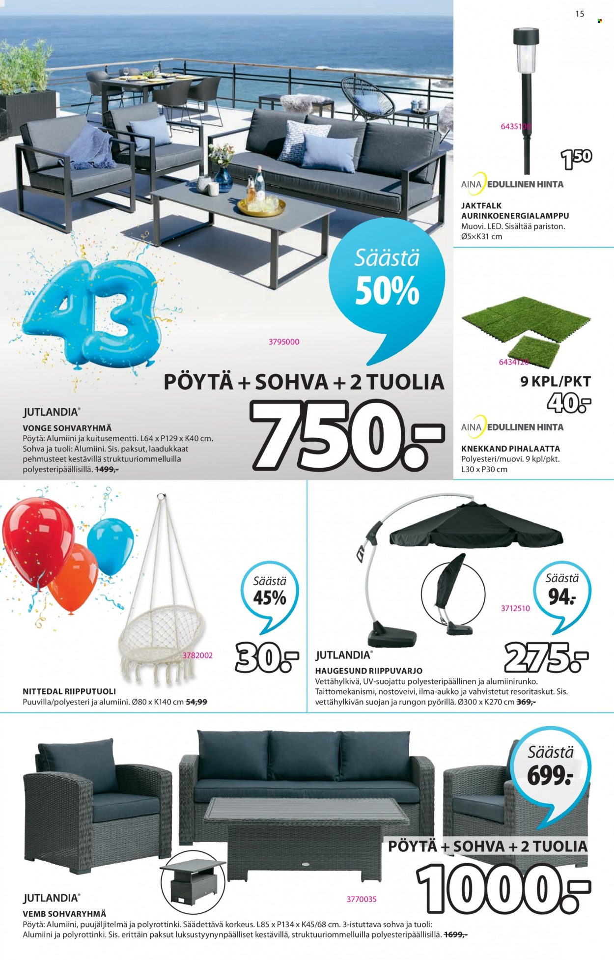 JYSK tarjoukset - 18.04.2022 - 24.04.2022. Sivu 15