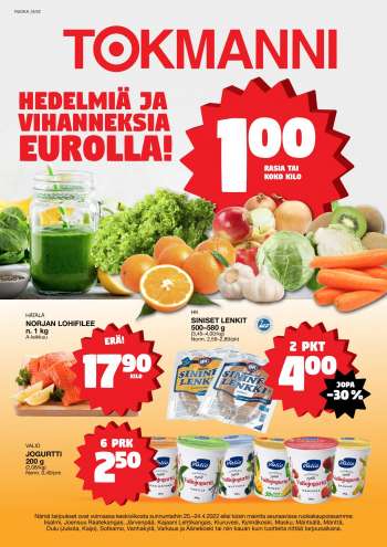 Tokmanni tarjoukset  - 20.04.2022 - 24.04.2022.