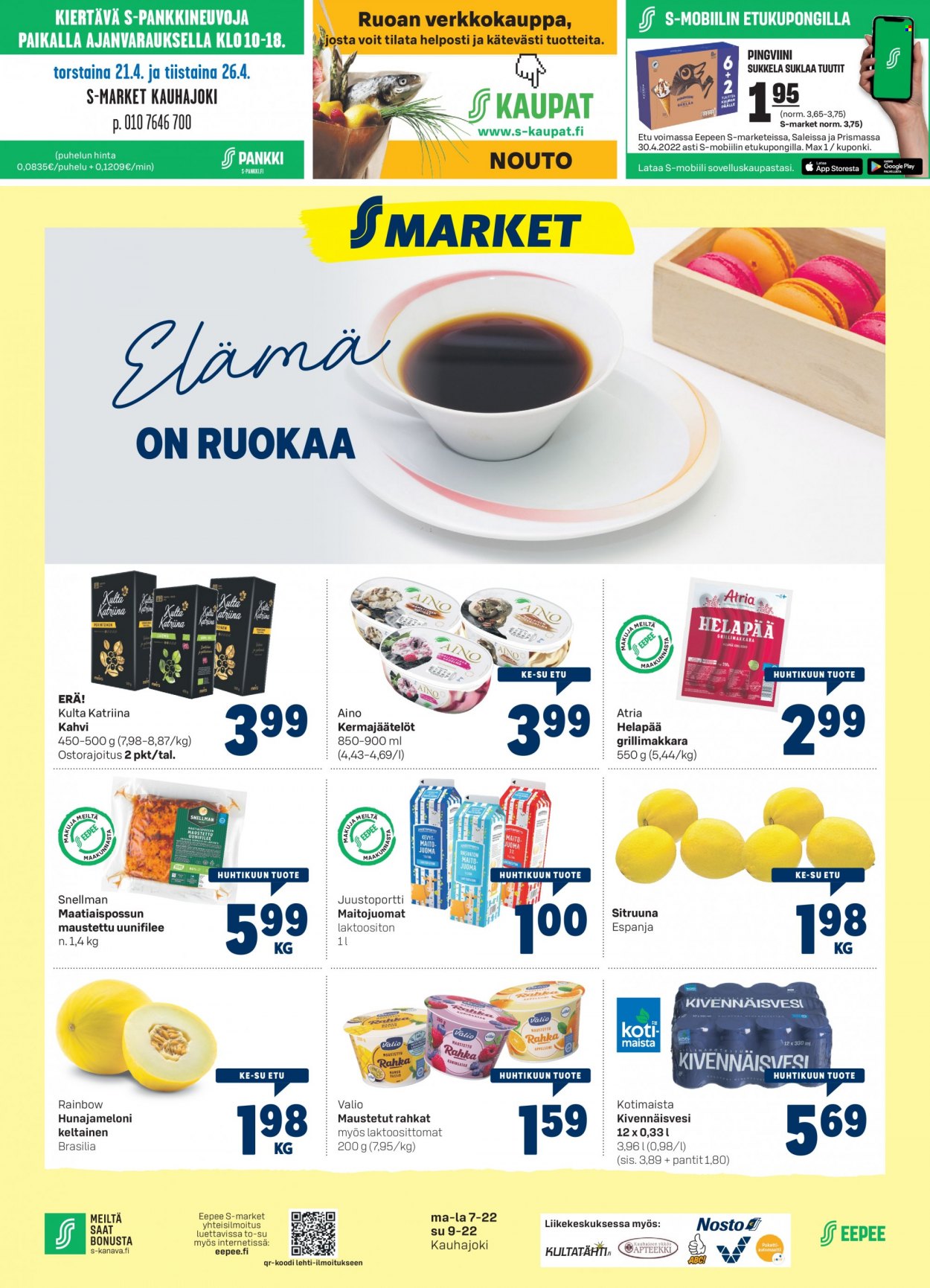 S-market tarjoukset - 20.04.2022 - 24.04.2022. Sivu 1