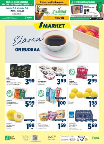 S-market tarjoukset  - 21.04.2022 - 26.04.2022.