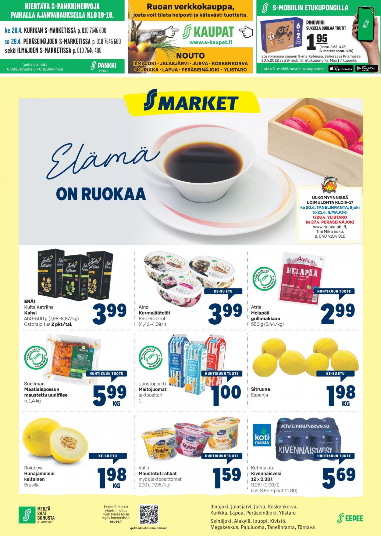 S-market tarjoukset - 20.04.2022 - 24.04.2022. Sivu 1