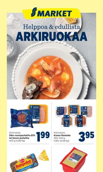 S-market tarjoukset  - 18.04.2022 - 24.04.2022.