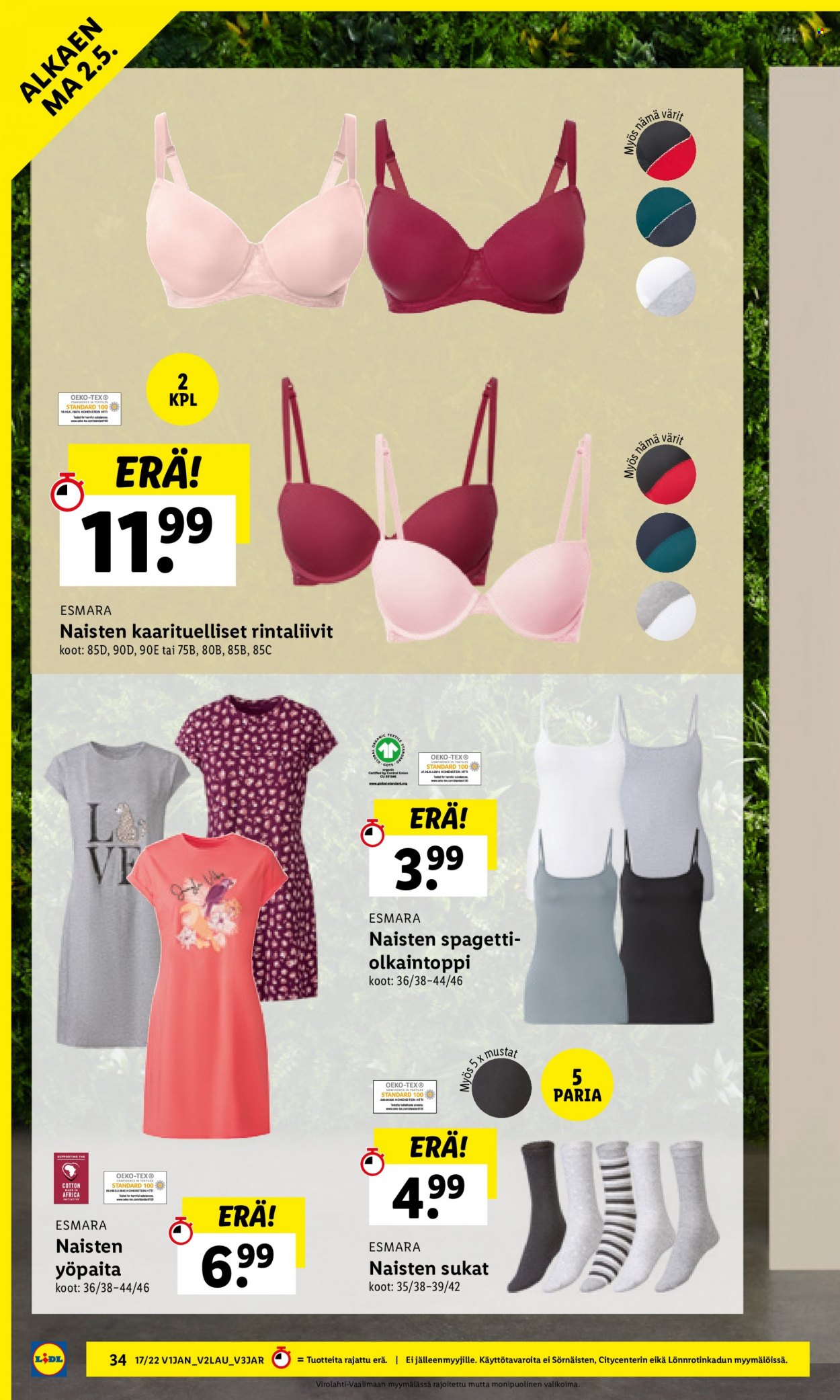 Lidl tarjoukset - 28.04.2022 - 04.05.2022. Sivu 34