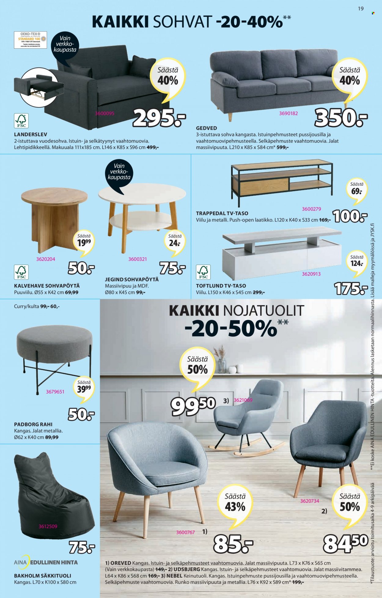 JYSK tarjoukset - 25.04.2022 - 08.05.2022. Sivu 19