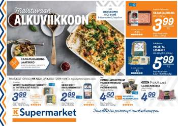K-Supermarket tarjoukset  - 25.04.2022 - 27.04.2022.