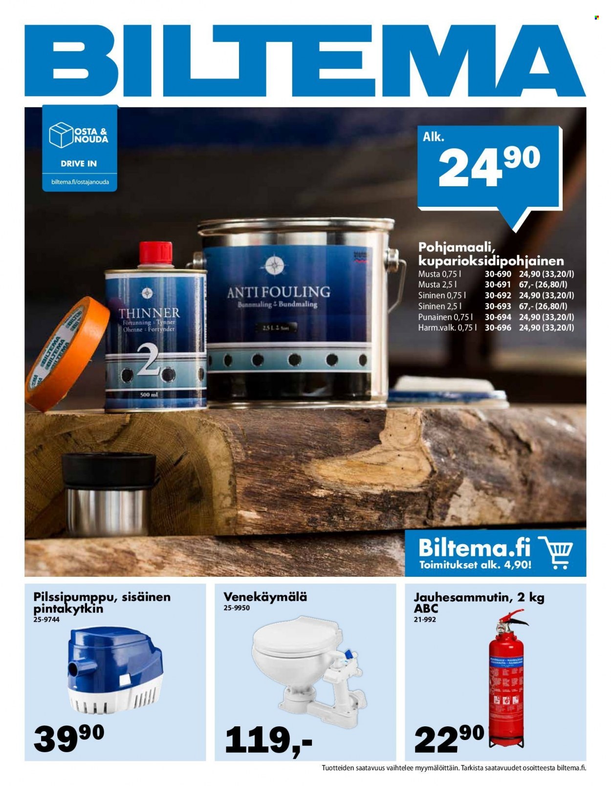 Biltema tarjoukset. Sivu 1