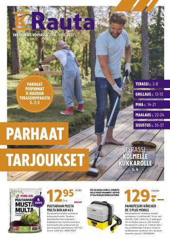 K-Rauta tarjoukset  - 27.04.2022 - 10.05.2022.